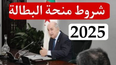 منحة البطالة في الجزائر 2025