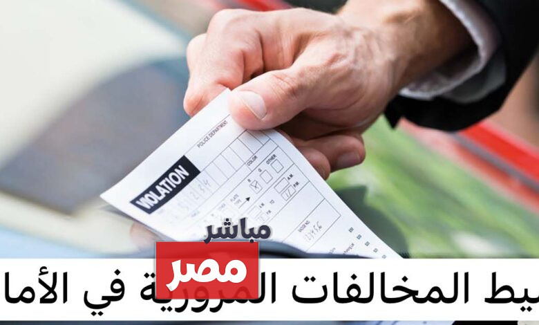 الاستعلام عن مخالفات المرور الامارات