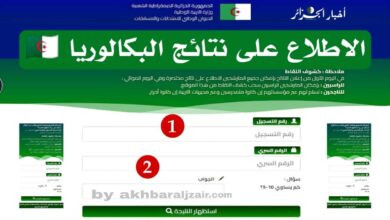 موقع نتائج البكالوريا