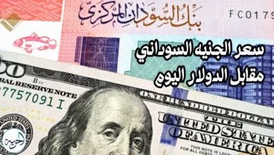 سعر الدولار مقابل الجنيه السوداني