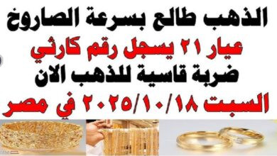سعر جرام الذهب عيار 21 سعر الذهب اليوم