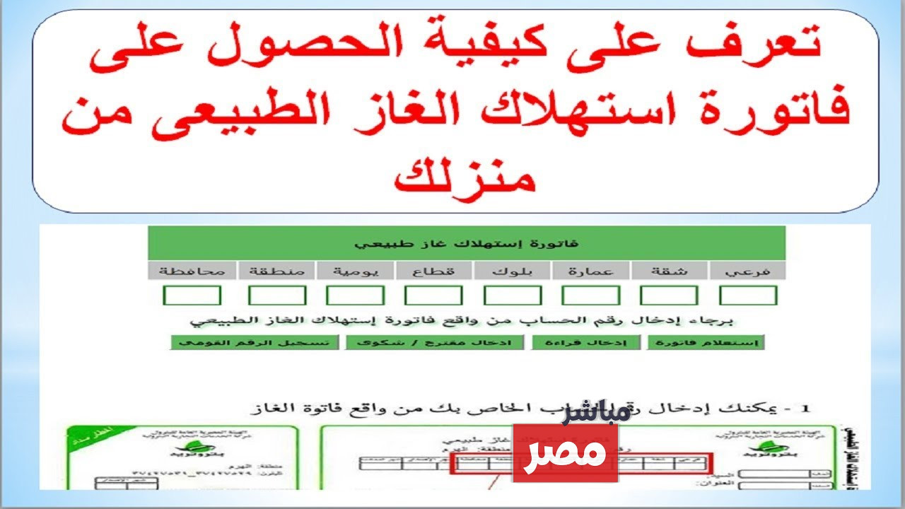 فاتورة الغاز بتروتريد