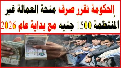 منحة العمالة الغير منتظمة