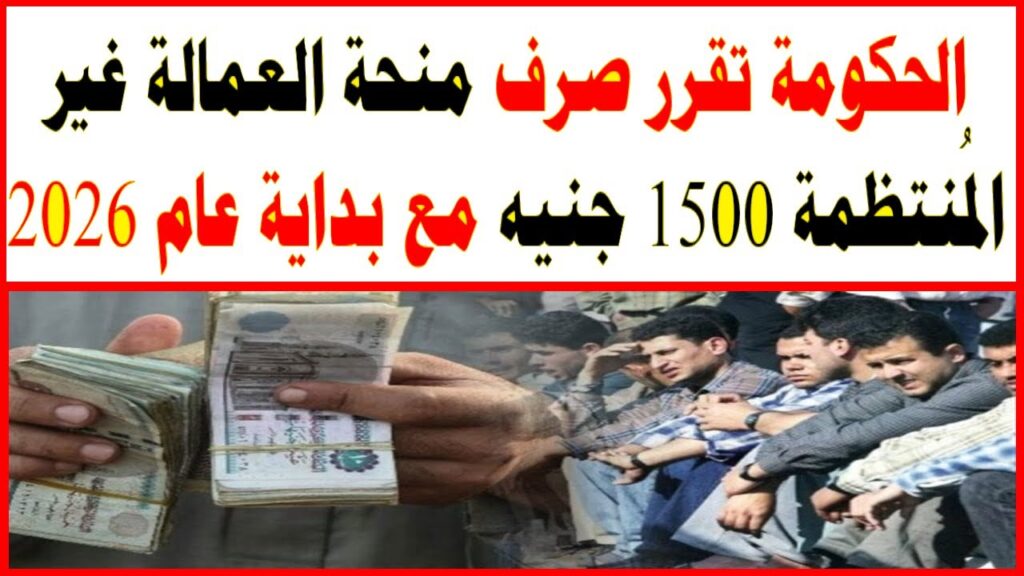 لينك الاستعلام عن منحة العمالة الغير منتظمة بالرقم القومي 2026