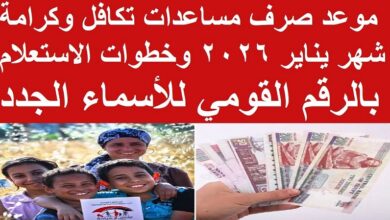 موعد صرف معاش تكافل وكرامة لشهر يناير 2026