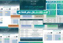 خريطة إجازات الترم الثاني 1447