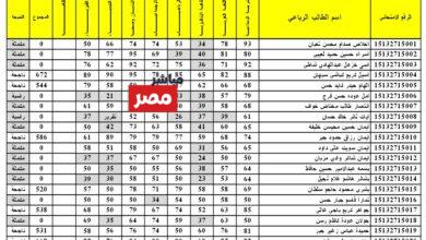 نتائج السادس الابتدائي الدور التمهيدي