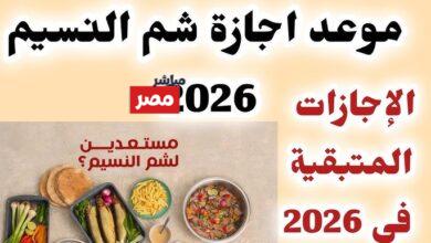 موعد اجازه شم النسيم